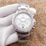 Swiss Replica Omega Speedmaster 57 Watch SS White Chronograph Dial